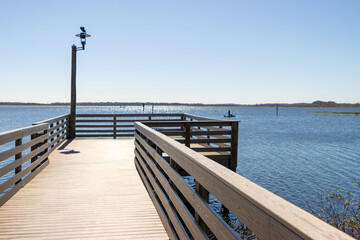 Fototapeta premium Dock on a lake
