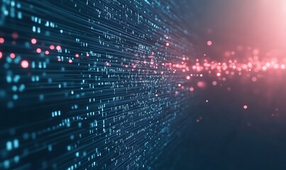 A surreal image depicting big data analytics, showcasing abstract concepts and vibrant visuals related to technology and data interpretation.