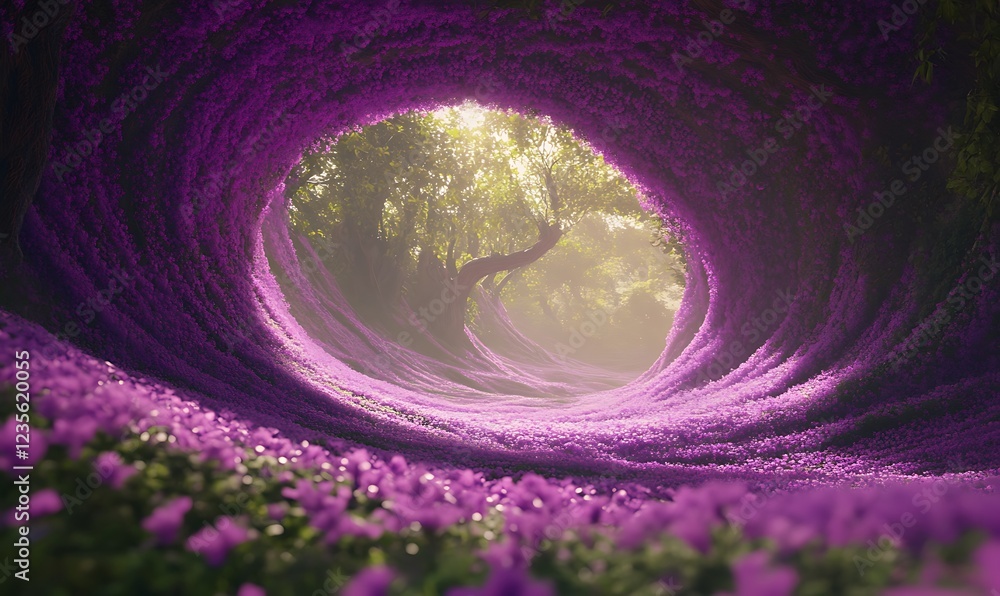Fototapete a surreal artistic image representing machine learning concepts, ideal for tech and digital art appl