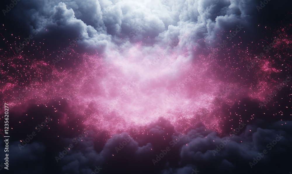 Leinwandbilder a surreal artistic representation of cloud security, showcasing imaginative visuals and concepts in 