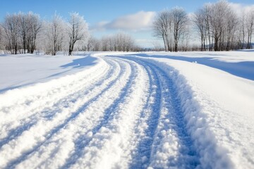 Cropped shot of a frozen forest with copy space.