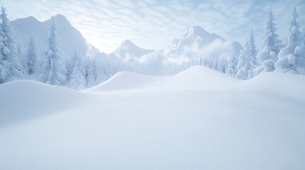 Obraz premium A breathtaking dreamscape featuring a snowboarder defying gravity in a snowy landscape, capturing the essence of winter sports and adventure.