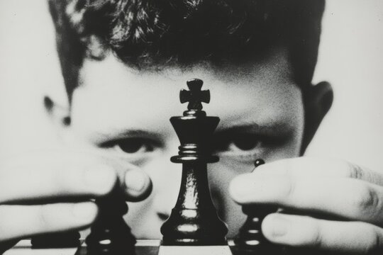 bobby fischer playing chess old.