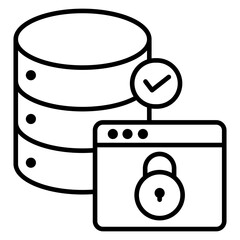 Data Base Protection Icon