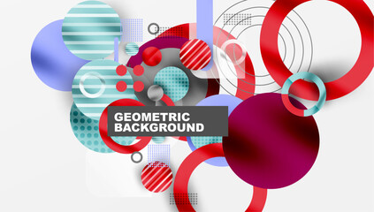 Abstract background - layered geometric shapes with smooth gradients and transparency