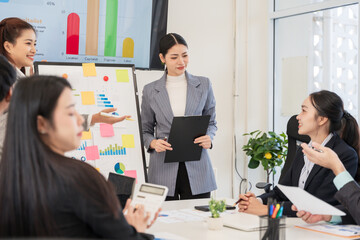 group of business people working together