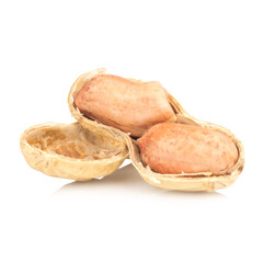Peanuts isolated on white background