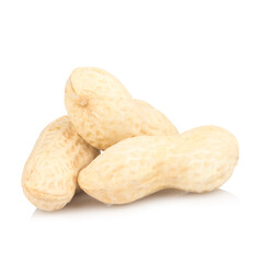 Peanuts isolated on white background