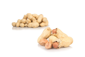 Peanuts isolated on white background
