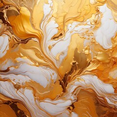 A seamless champagne gold and soft ivory ink pattern. 