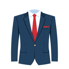 a formal suit with a tie