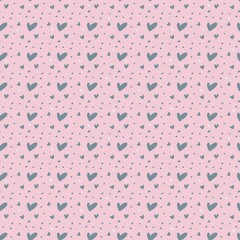 seamless pattern with hearts