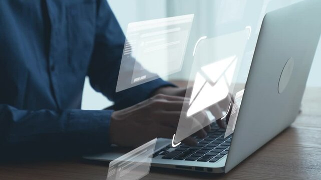 Business person checking email inbox, organizing and prioritizing messages for better productivity. Learn smart email techniques for effective communication. UUID