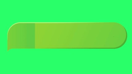 Animation green message box on green background.	
