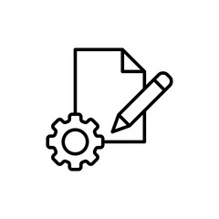 Obraz premium File management outline icons, minimalist vector illustration ,simple transparent graphic element .Isolated on white background