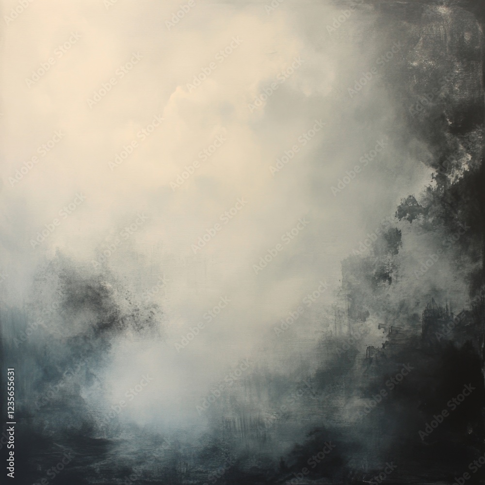 Poster abstract atmosphere with soft hues and mysterious texture