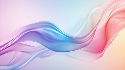 Obraz premium Colorful abstract flowing waves, pastel background, design element