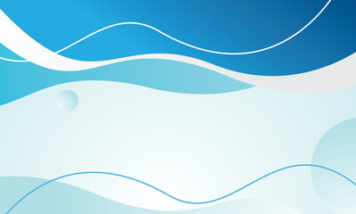 Abstract gradients blue waves banner template background