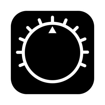 Timer switch icon in glyph style