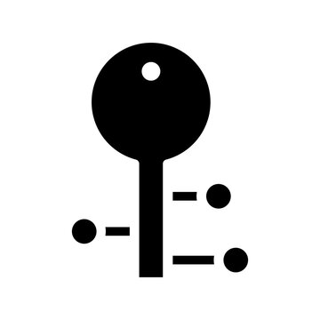 Keyword icon in glyph style