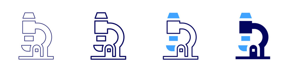 Education tools icon in 4 different styles. Thin Line, Line, Bold, and Bold Line. Duotone style. Editable stroke