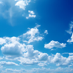 Obraz premium 青空と白い雲 Generated image