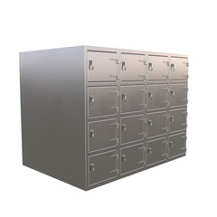 Mortuary сhamber, 3d illustration Isolated on white background