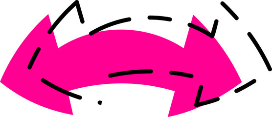 Arrow Shape Doodle Line art