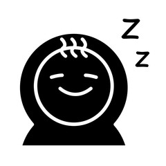 Baby sleeping icon