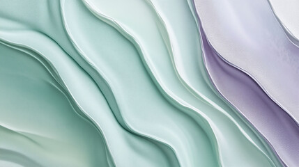 Obraz premium Soothing Abstract Artwork Featuring Smooth Flowing Lines in Soothing Pastel Tones. Generative AI