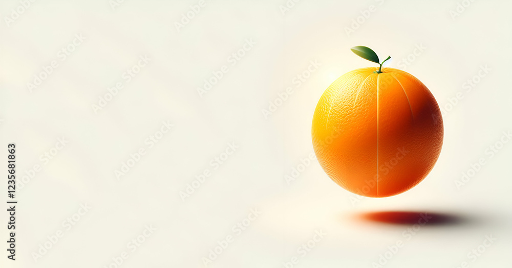 Poster a bowl of oranges with one that has the number 1 on it | premium ai-generated