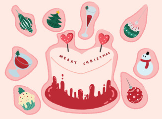 하트, 트리, 오너먼트, 음료, 잔, 와인, 머핀, 컵케이크, 핑크, 기념일, 휴일, 발렌타인