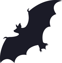 A beautiful bat silhouette vector design.