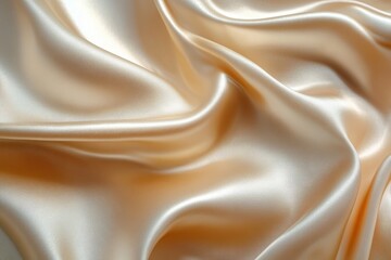 Obraz premium Lustrous golden metal surface with smooth shimmering pearl tone in elegant gradient clean backdrop for luxury decor and fashion projects