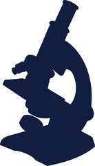 Fototapeta premium A classic laboratory microscope of Silhouette.