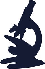 A classic laboratory microscope of Silhouette.