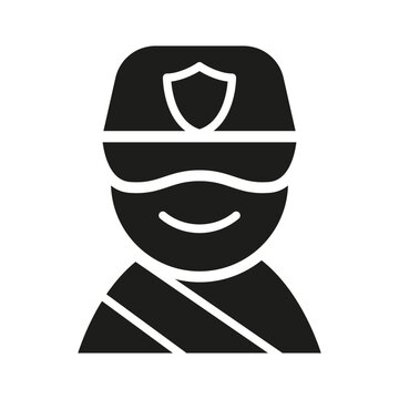 Traffic police icon