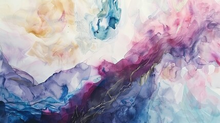 Space_Abstract_watercolor_Colorful_