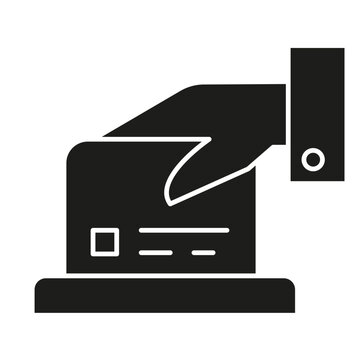 recommend clip art: Credit card icon in glyph style