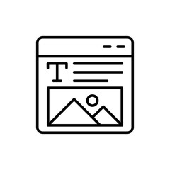 Editorial design outline icons, minimalist vector illustration ,simple transparent graphic element .Isolated on white background