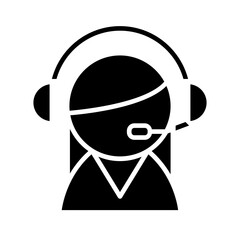 Operator icon in glyph style