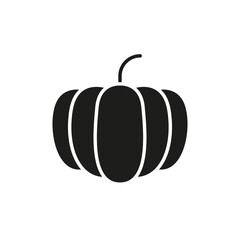Pumpkin icon in glyph style