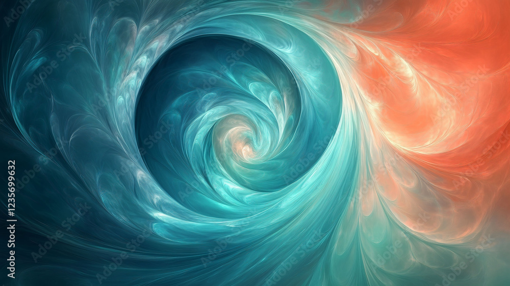 Poster swirling colors create a vibrant abstract background with captivating movement and energy. generativ