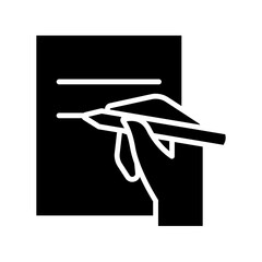 Contract icon in glyph style