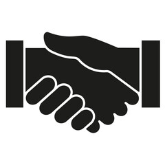 Agreement icon in glyph style