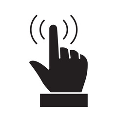 Tapping icon in glyph style