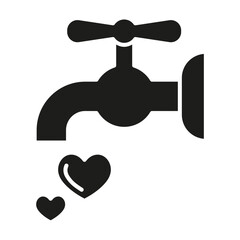 Clarity icon in glyph style