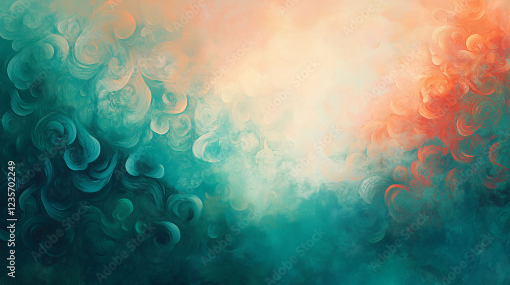 Aufkleber vibrant abstract background with swirling patterns and soft colors for creative inspiration. generat