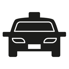 Obraz premium Taxi icon in glyph style