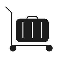 Baggage icon in glyph style